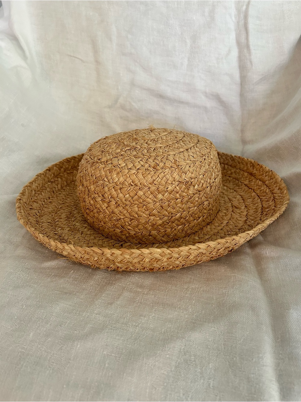Vintage 90’s | Liz Claiborne | Natural Woven Raffia Straw Sun Hat